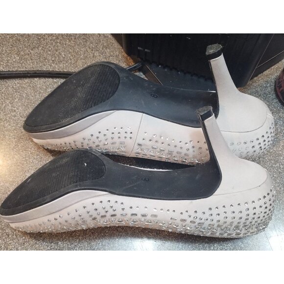 Kelly & Katie Rhinestone Silver Heels 2 Inch Size 8 - Picture 4 of 7